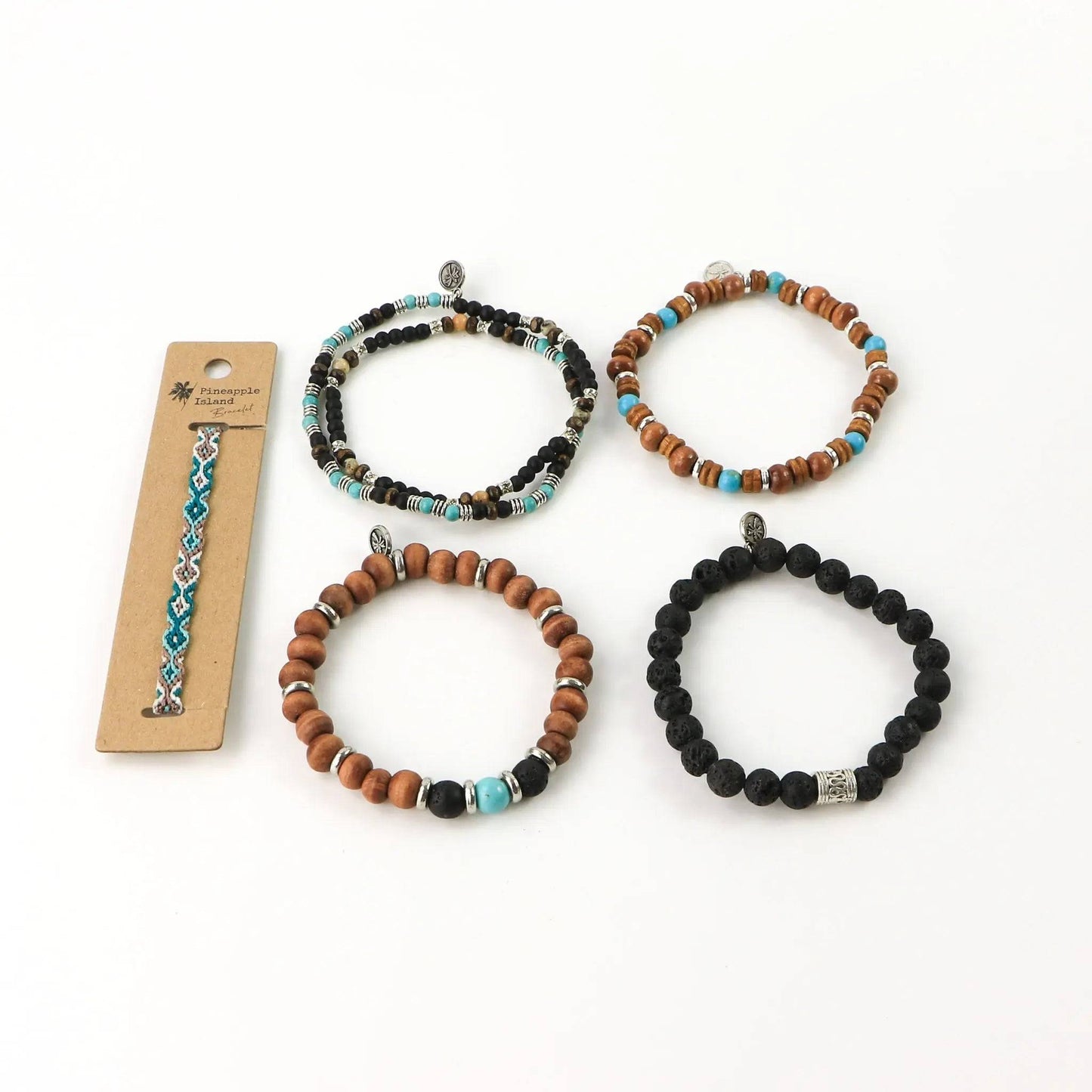 Mens Bracelet Letterbox Gift Set with Five Unique Bracelets