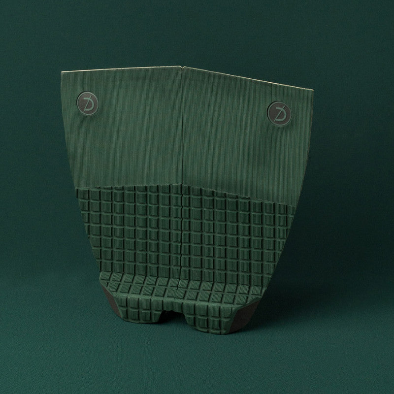 Deflow 2 Piece pad black deck grip for surfing with textured design.