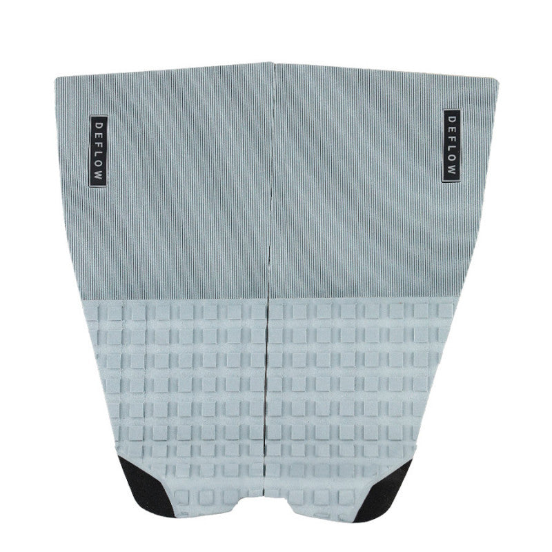 Deflow 2 Piece pad black deck grip for surfing with textured design.
