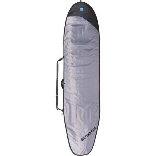 Bulldog Essentials Longboard Surfboard Bag with durable silver exterior.