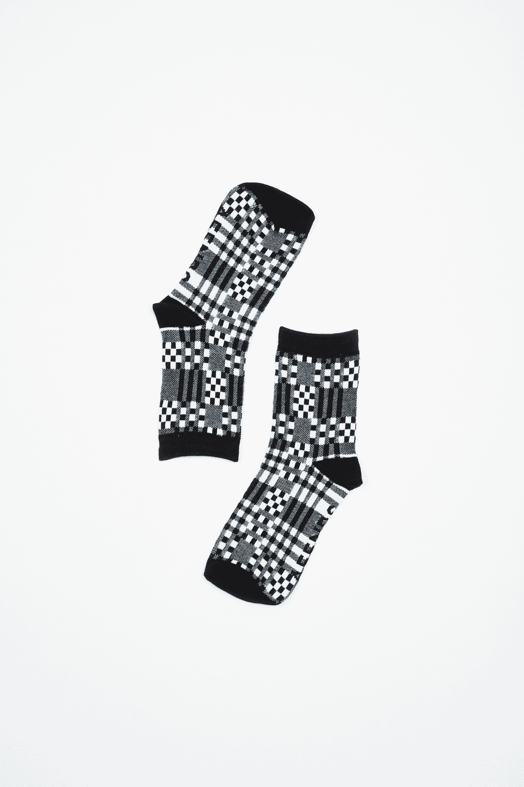 AFENDS Blair Socks Two Pack - Black / White