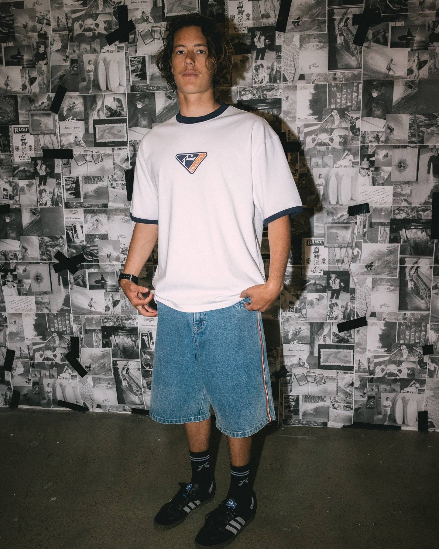 Rusty Trisector Ringer Short Sleeve Tee