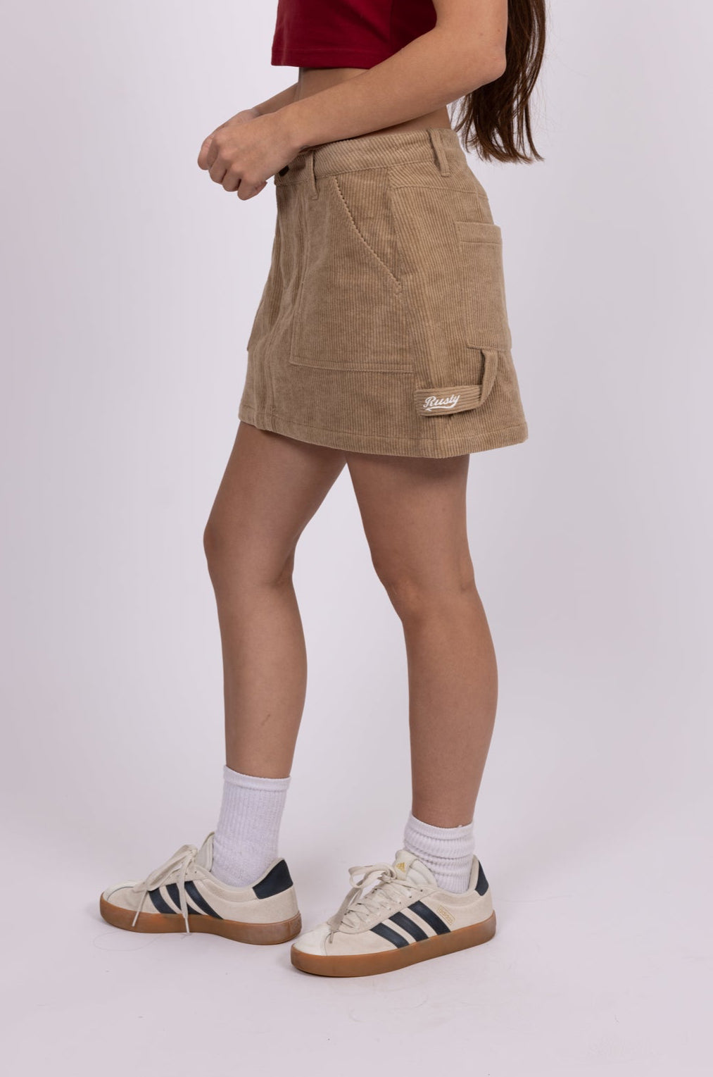 Rusty Billie low rise skirt - camel