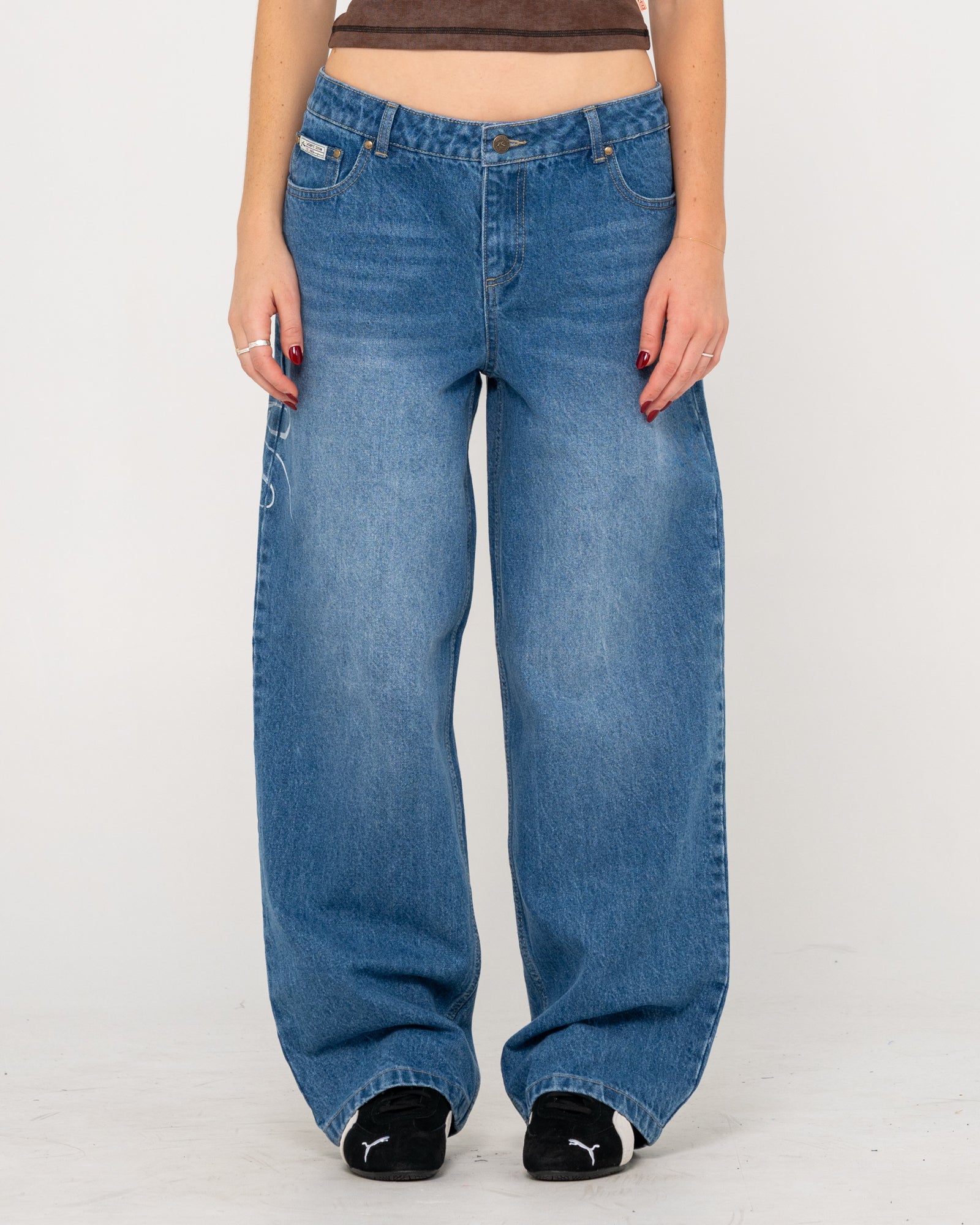 Rusty He Ghosted Bethany Baggy Low Rise Jean