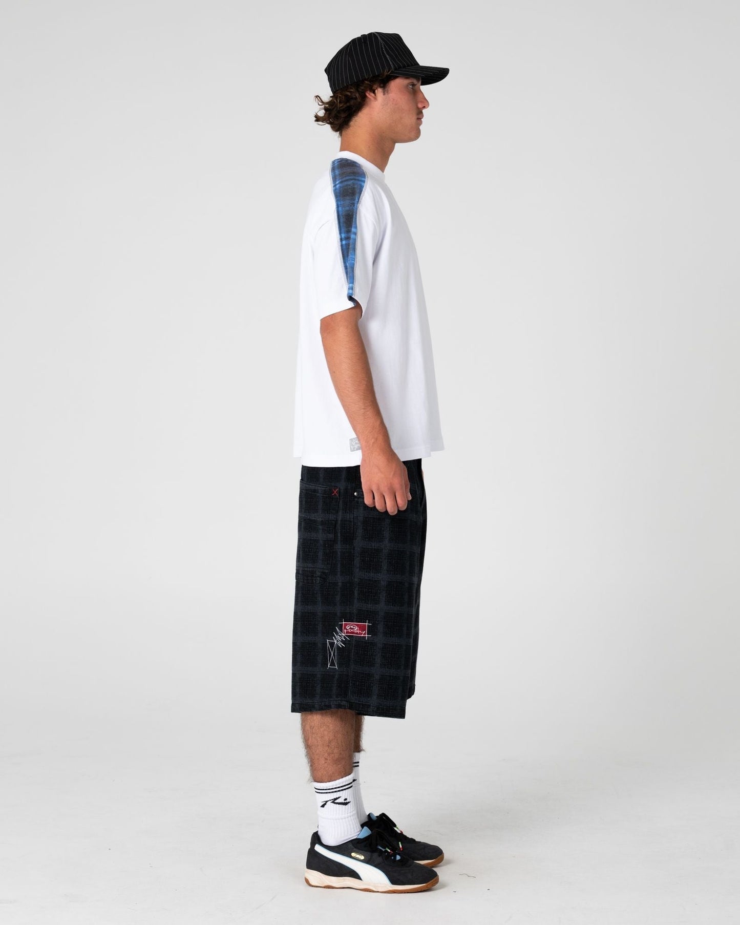 Rusty Griddy Wide Baggy Jort