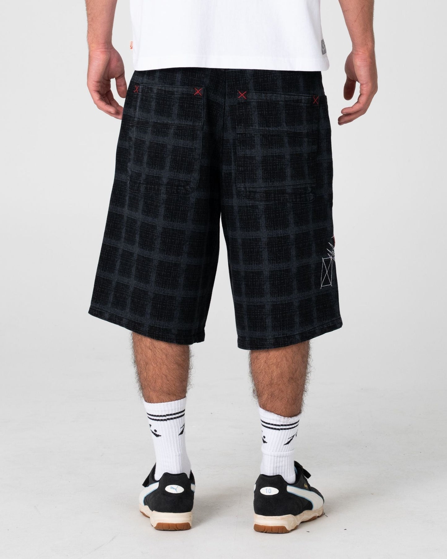 Rusty Griddy Wide Baggy Jort