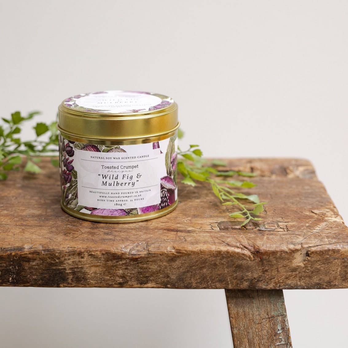 Wild Fig & Mulberry Candle in a Matt Gold Tin