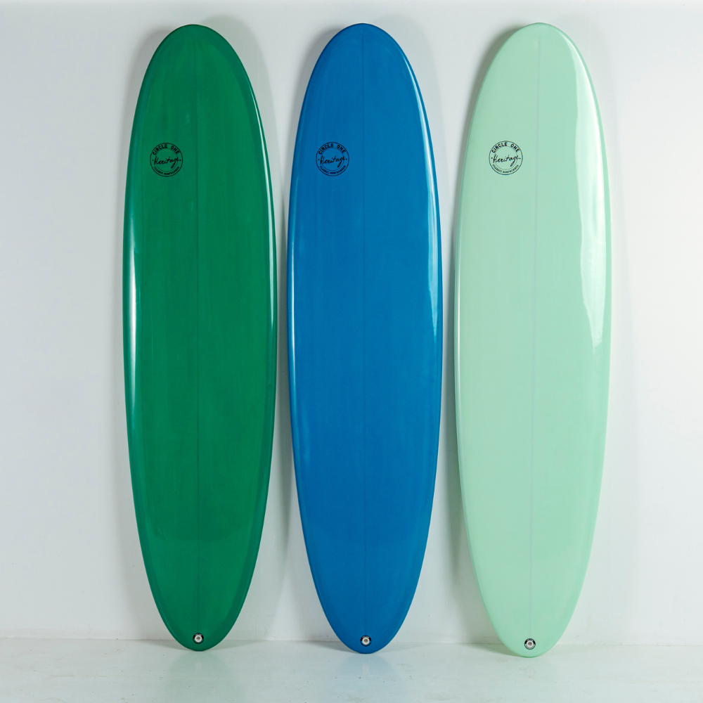 7' 6 Heritage Retro Mini Mal Surfboard in Gloss Tint