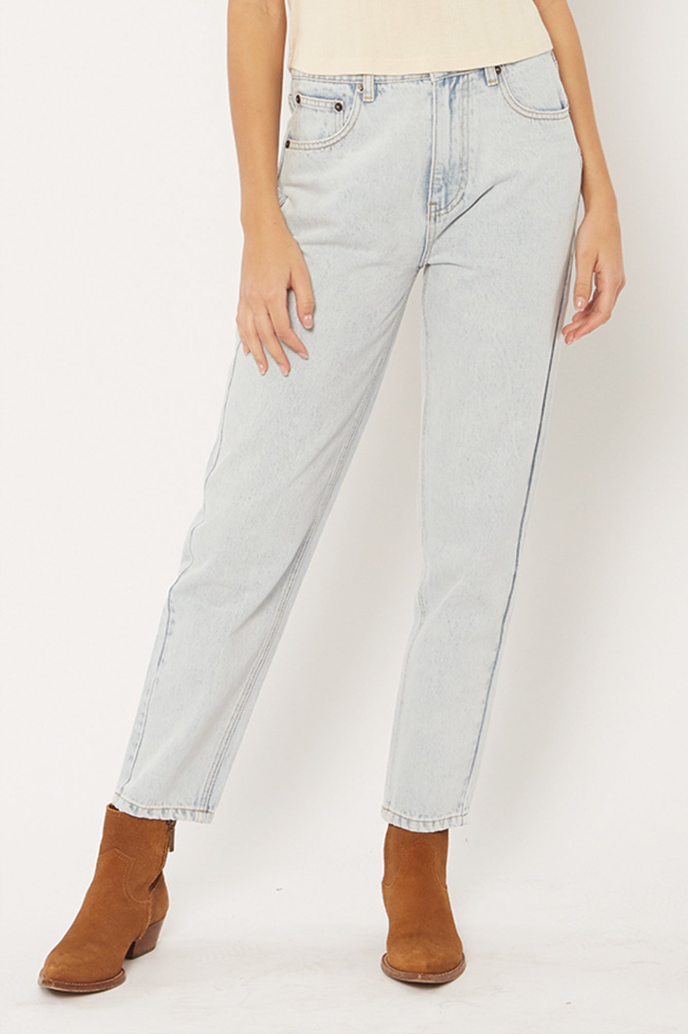 Amuse stella woven denim pant