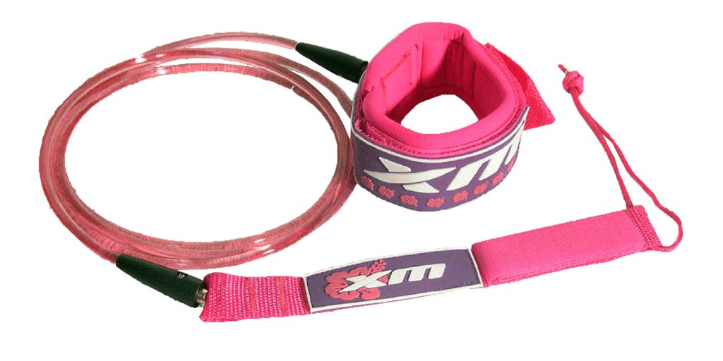 Xm surf more girls islander leash - 6 ft comp - pink