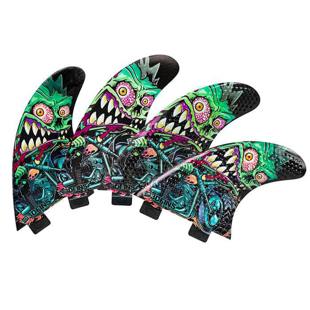 3D Fins - All Rounder Quad - Medium - Rider (FCS1/Futures)