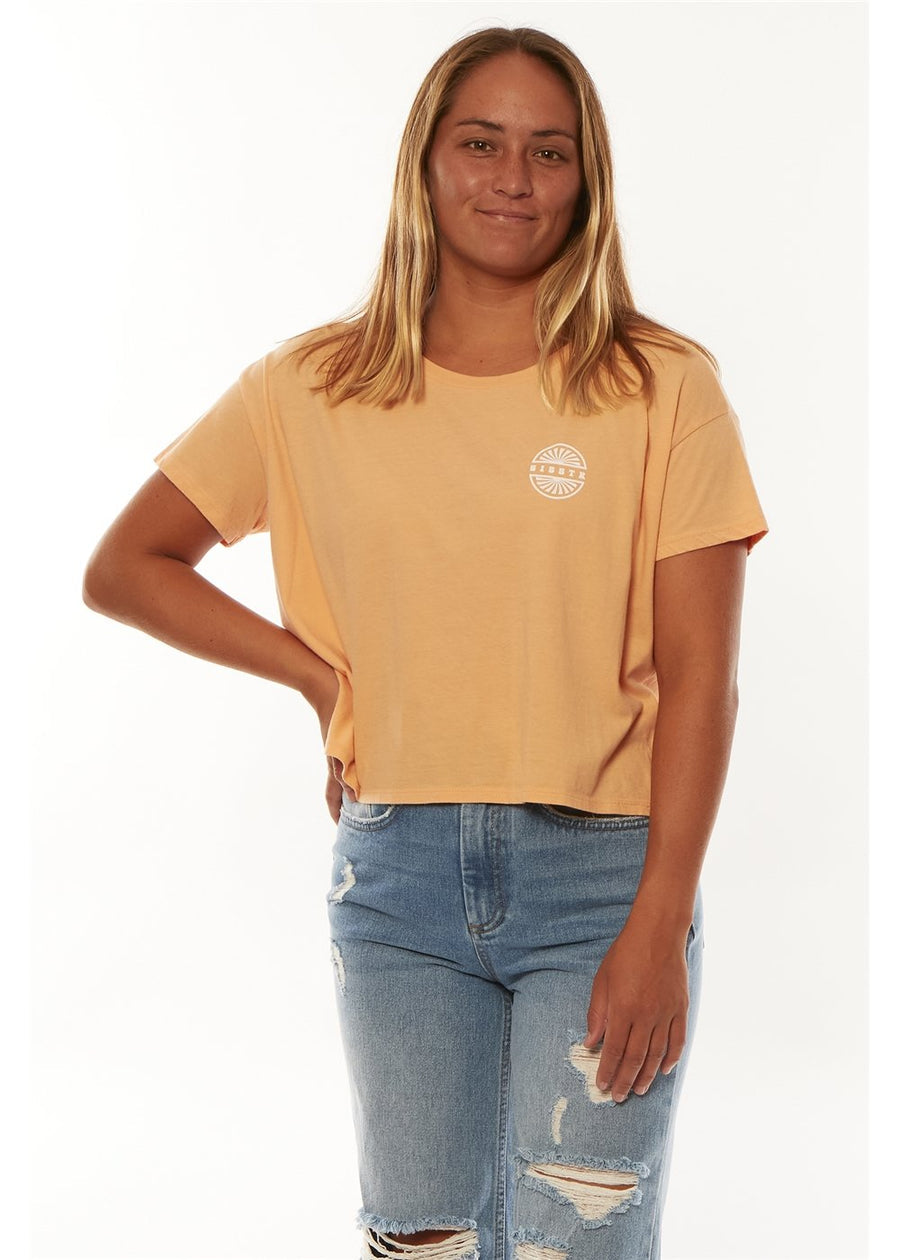 Sisstrevolution Raised By Waves Knit Crop Tee