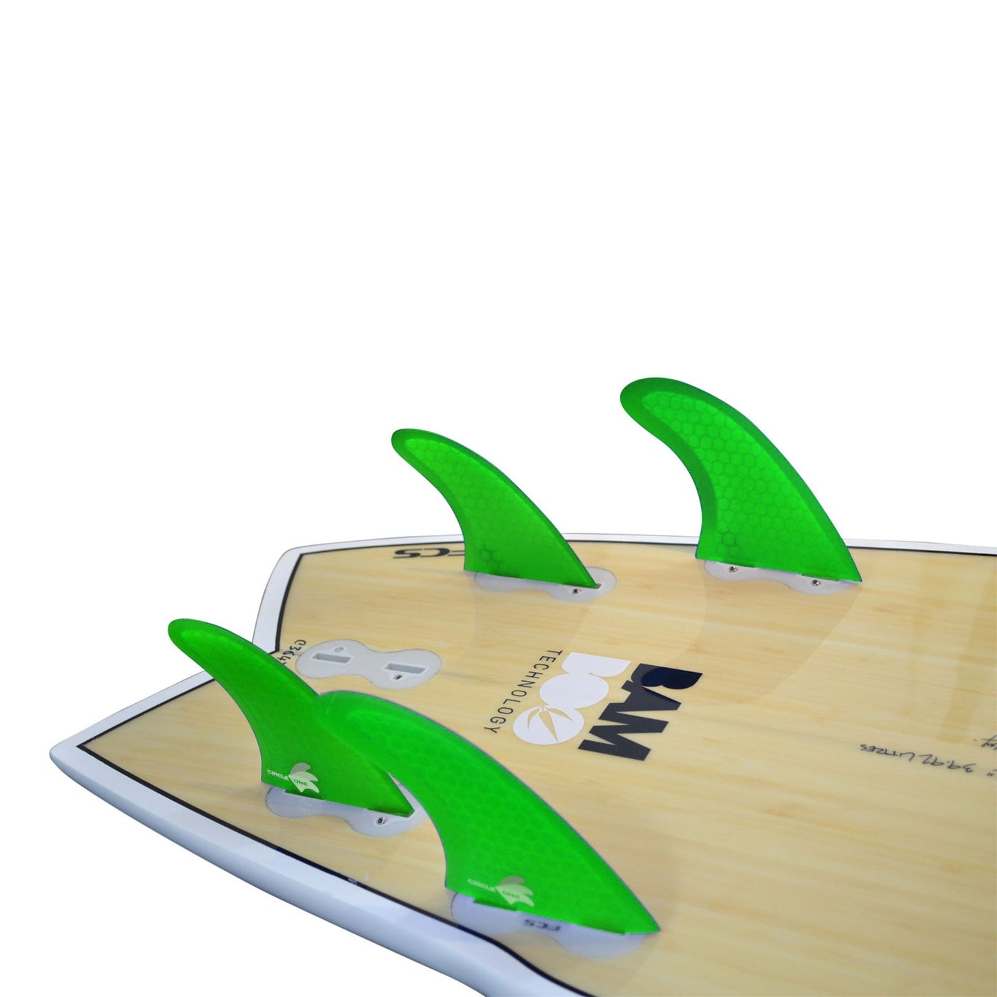 FCS Compatible Quad Surfboard Fins Set Honeycomb
