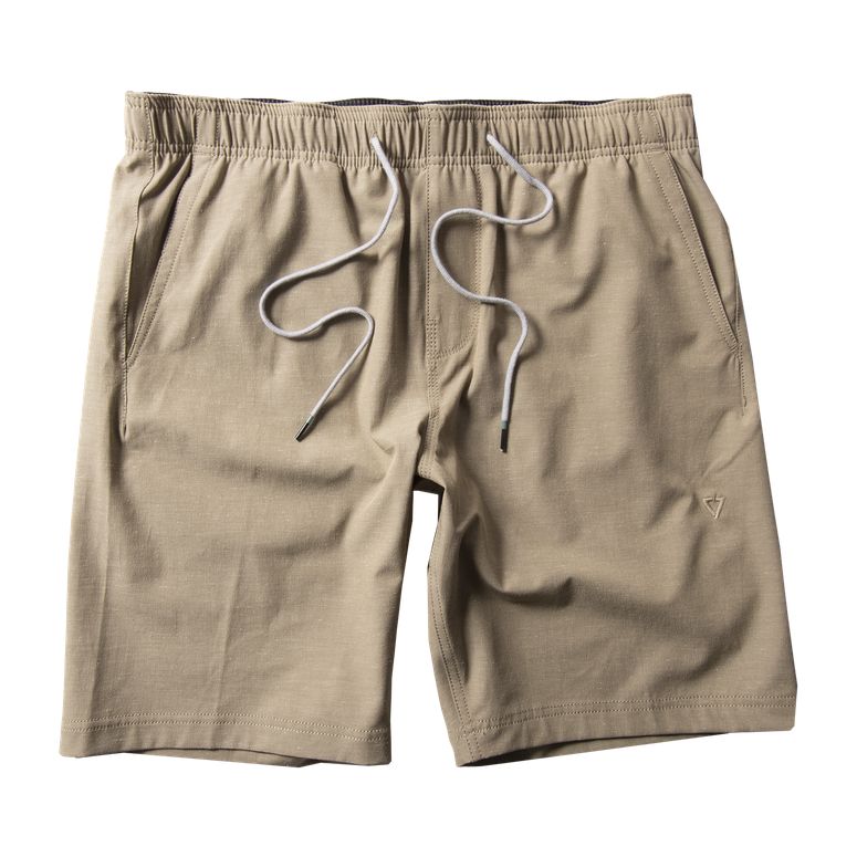 VIssla Hemp No See Ums Elastic 18" Walkshort - Khaki