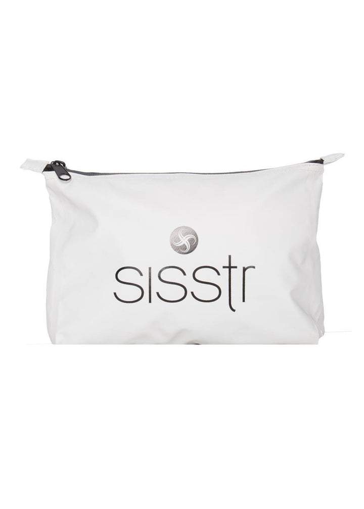 Sisstrevolution white goodies bag with logo