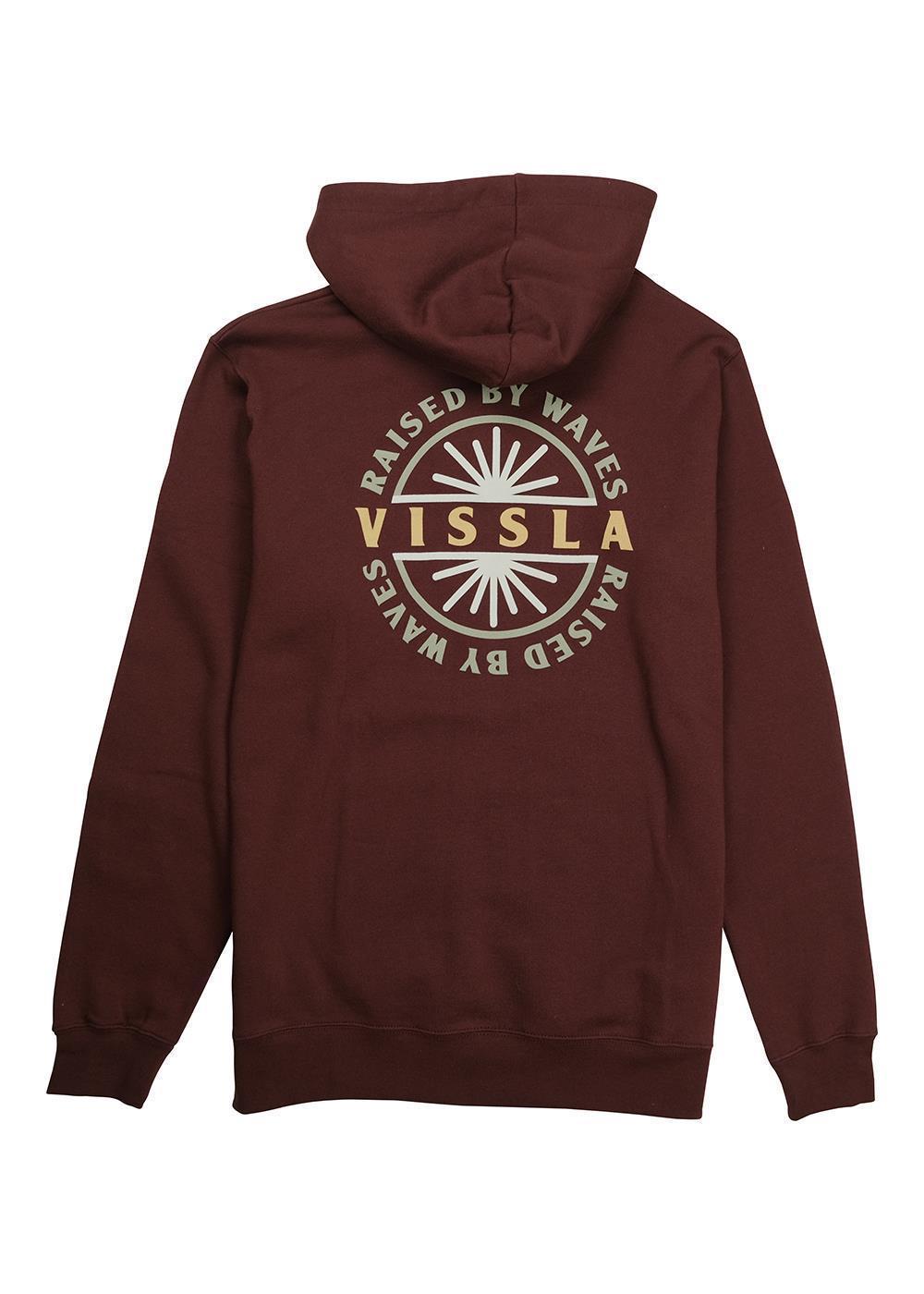 Vissla Spark Eco Pull Over Hoddie Fleece-Fired brick