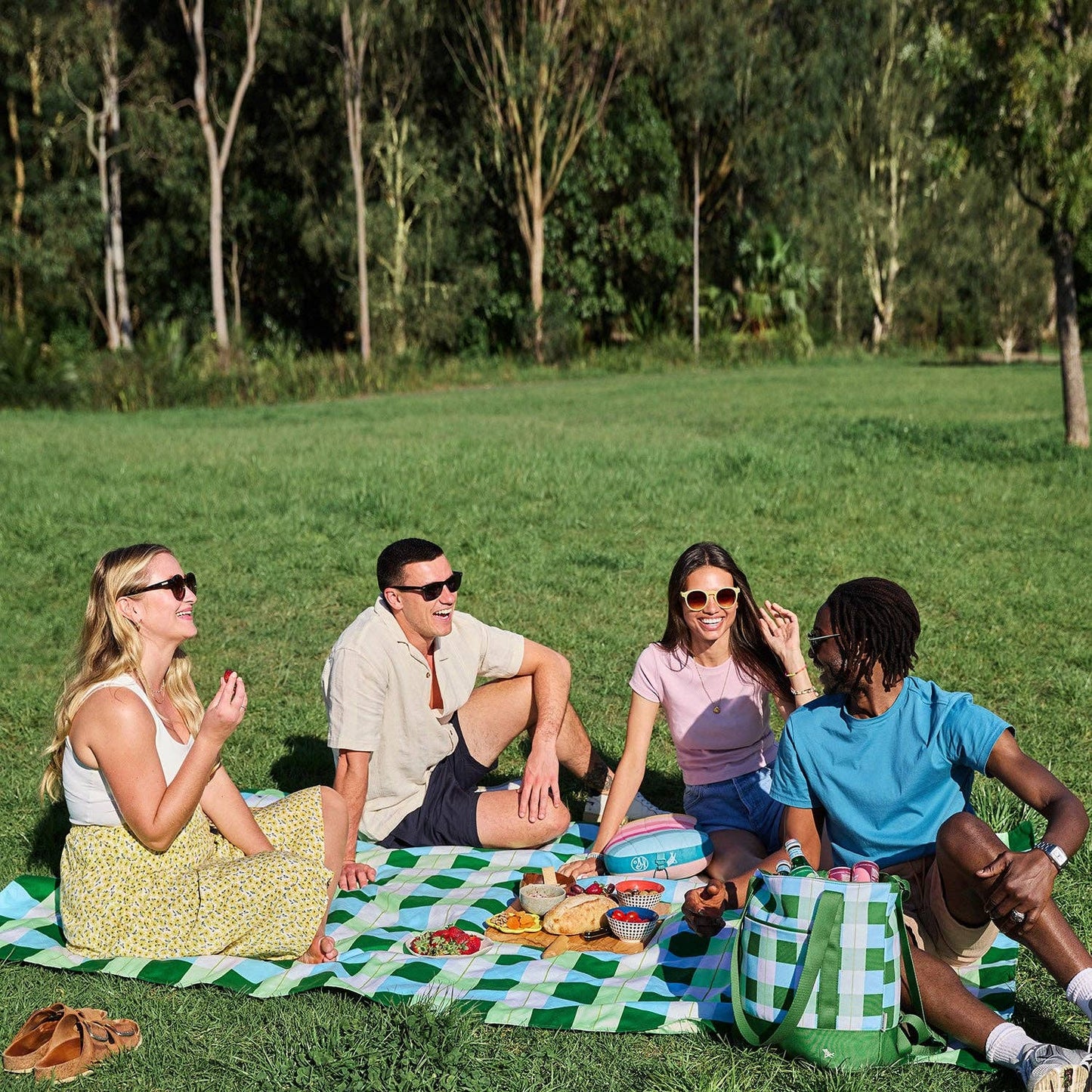 Dock & Bay Recycled Picnic Blanket - 170x170cm Size
