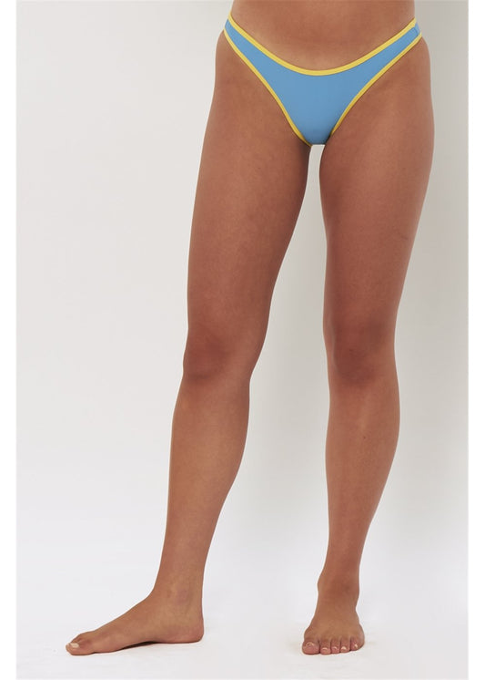 Sisstrevolution Solid Sulu Skimpy Bottom Swim - Ocean