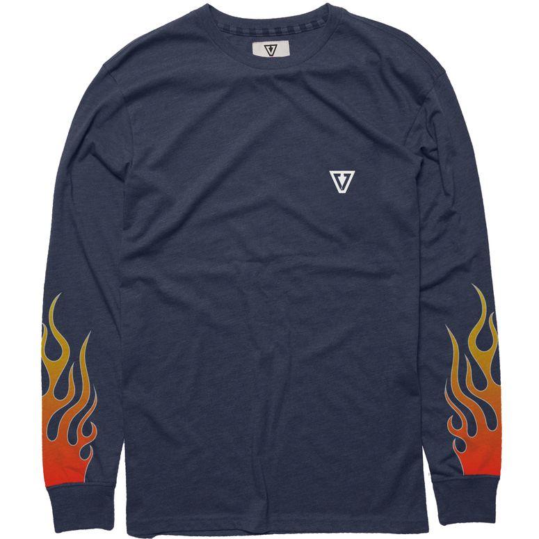 Vissla Fire Boys LS Tee - dark denim