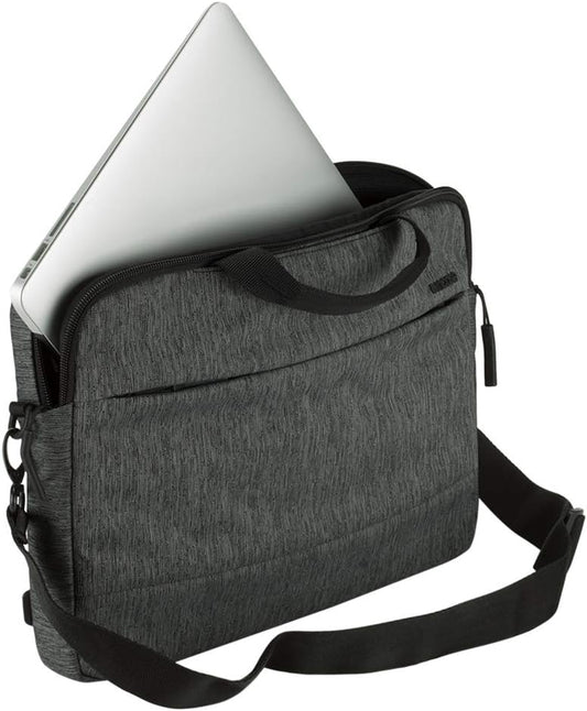 INCASE City Brief 16" Laptop Bag - Heather Black/Gunmetal