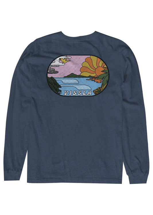 Vissla Portals LS Tee -  Mist Heather