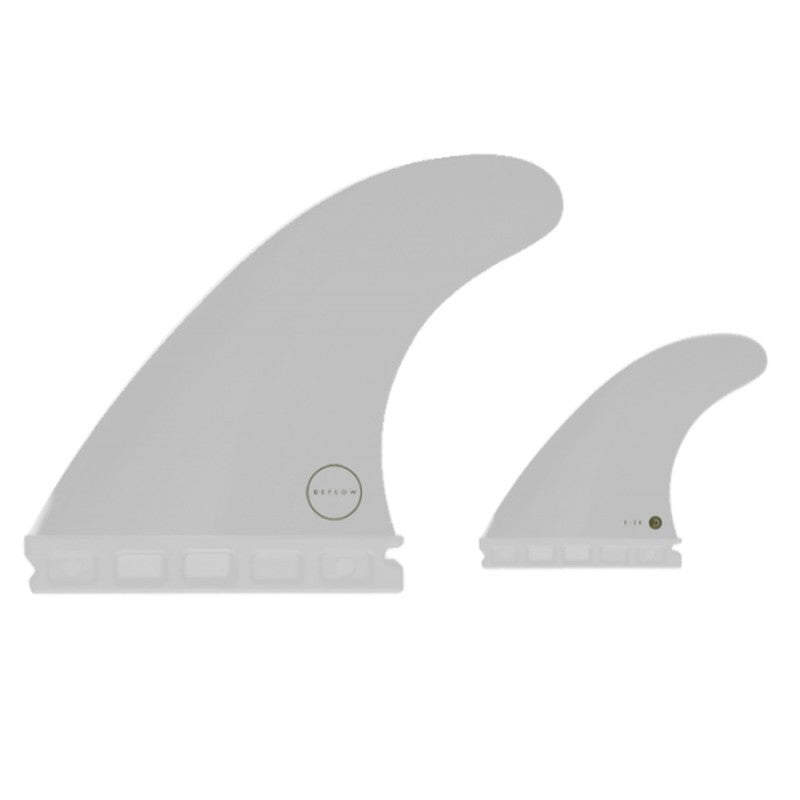 DEFLOW E2K FUT thruster fins, full tab, white