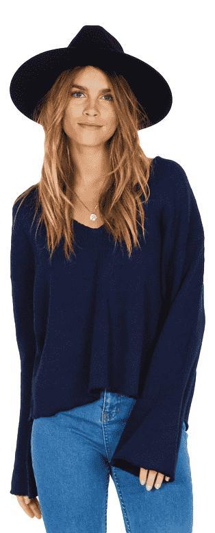 Amuse society after sundown sweater - dark navy