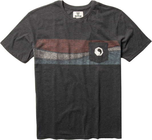 Vissla T&C Slider Pocket Tee in Black Heather