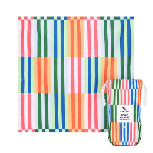 Dock & Bay Picnic Blanket - Sugar Sorbet: Large (170x170cm)