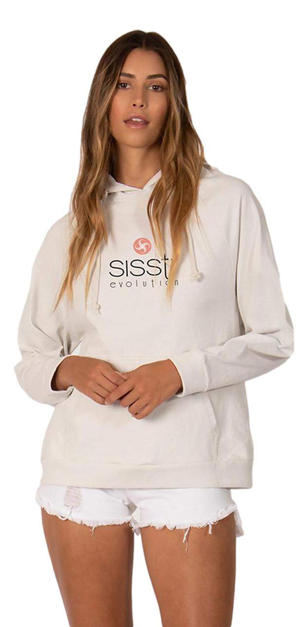 Sisstrevolution Stacked - hooded sweatshirt -  vintage white