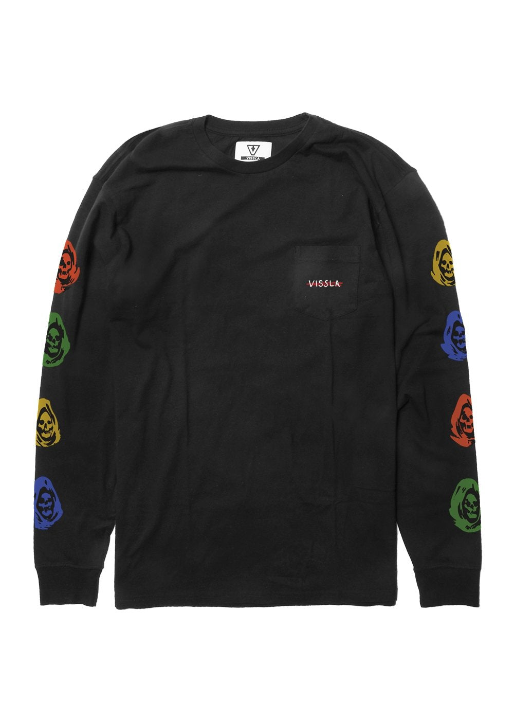 Vissla Lost Souls LS Pocket Tee- Black