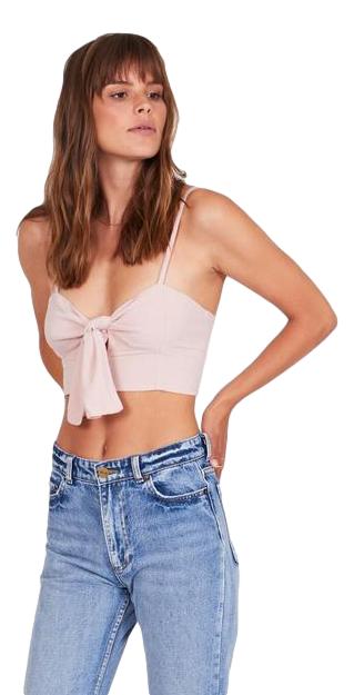 Amuse Society Camila woven top / light pink