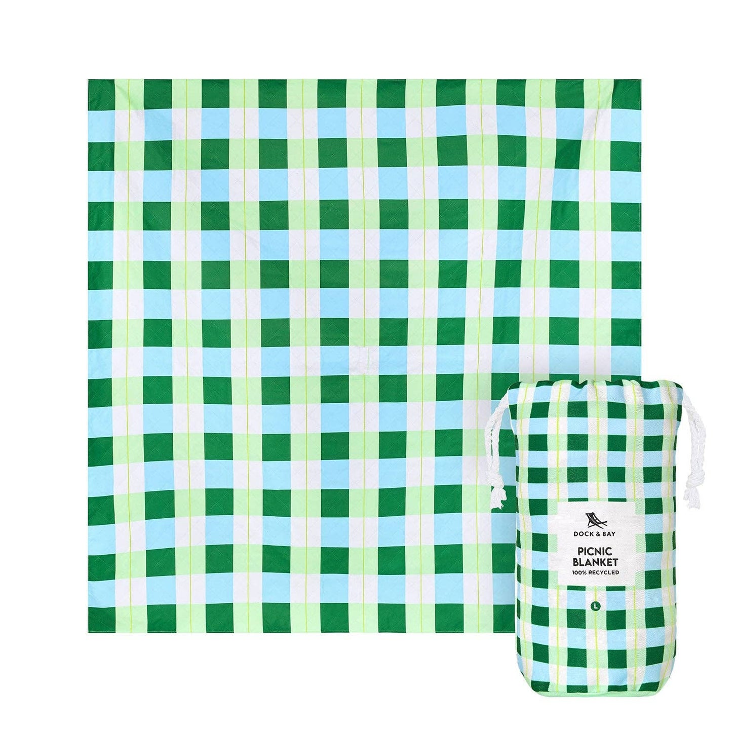 Dock & Bay Recycled Picnic Blanket - 170x170cm Size