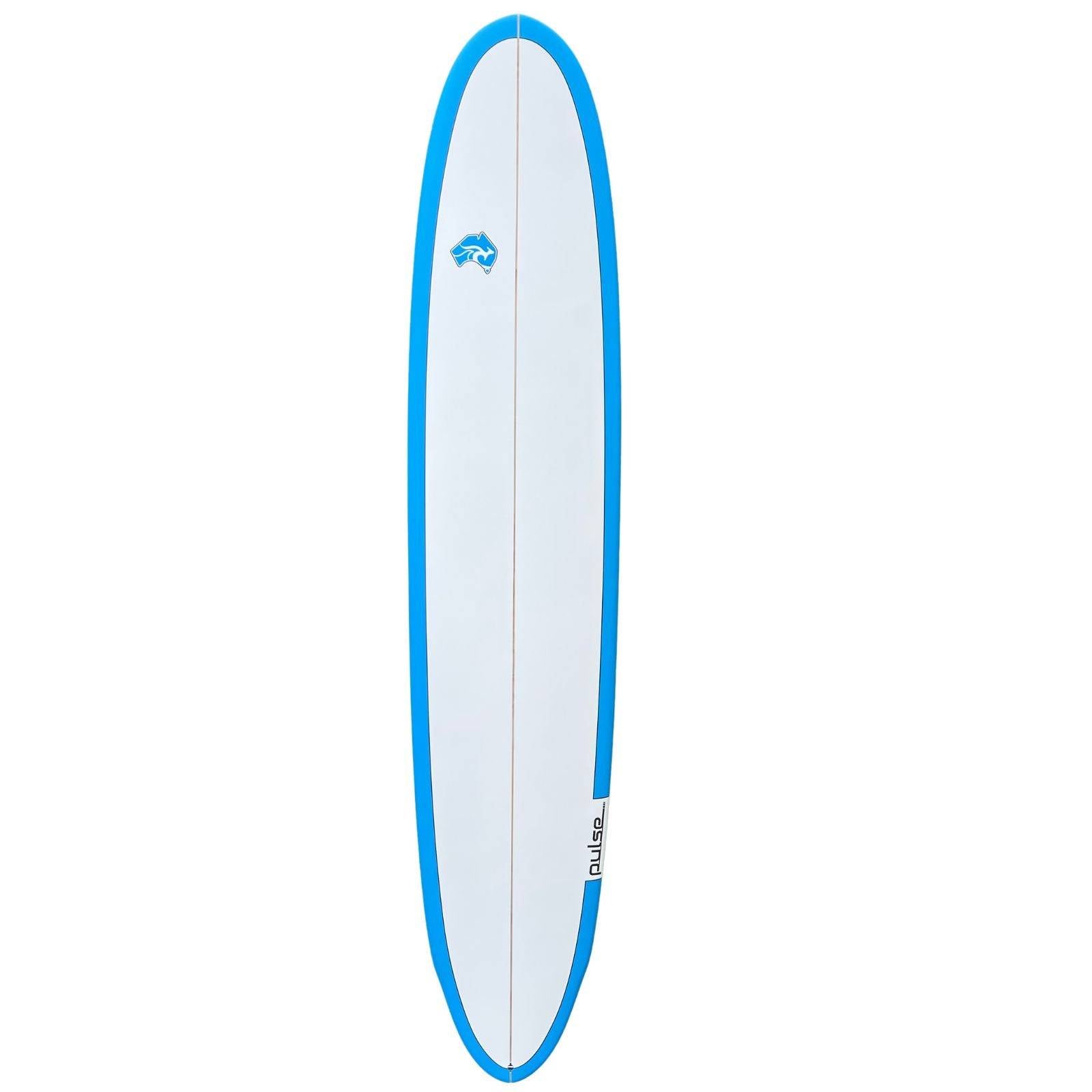 9' Pulse Longboard Round Tail Surfboard by Australian Board Co - FCSII Finboxes