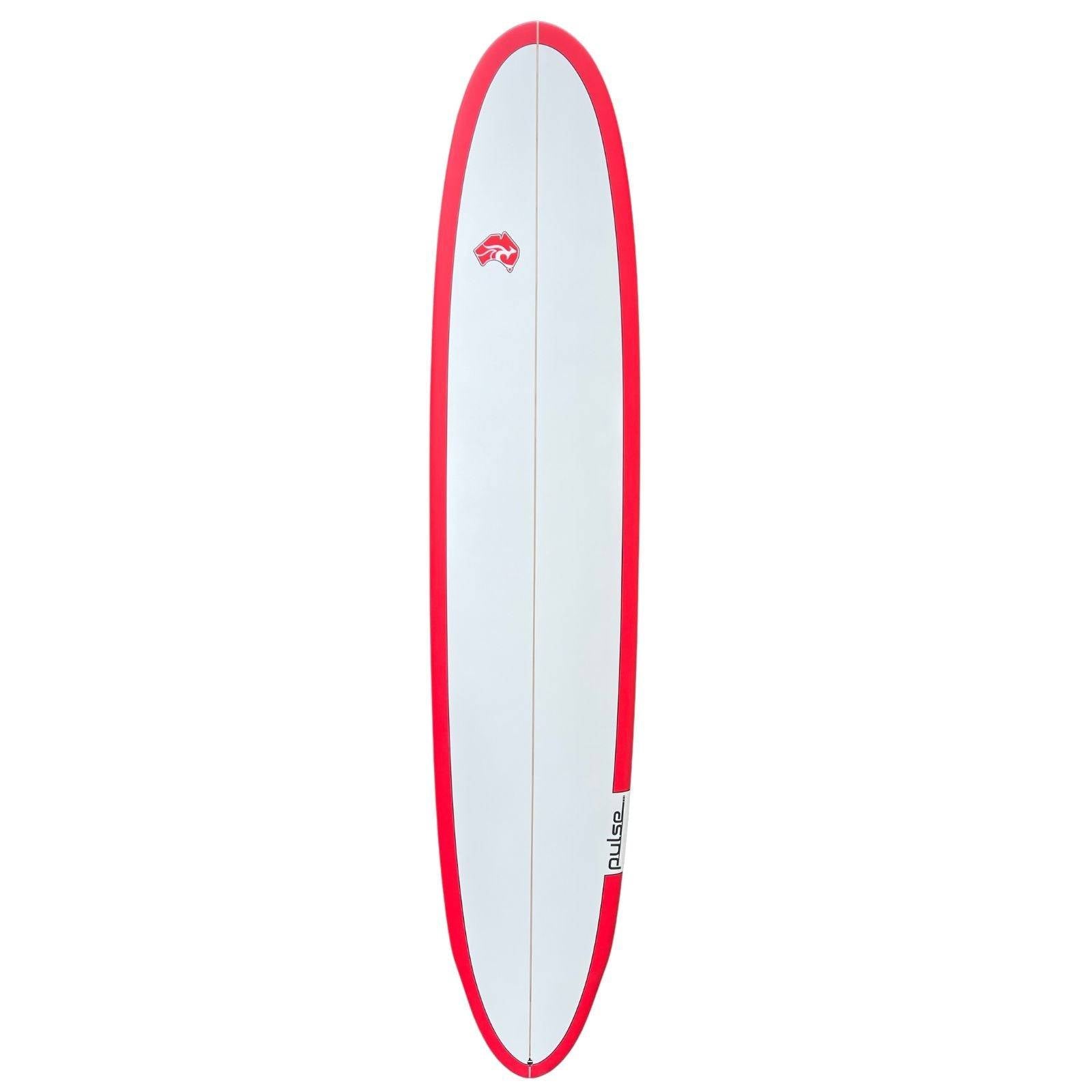 9' Pulse Longboard Round Tail Surfboard by Australian Board Co - FCSII Finboxes