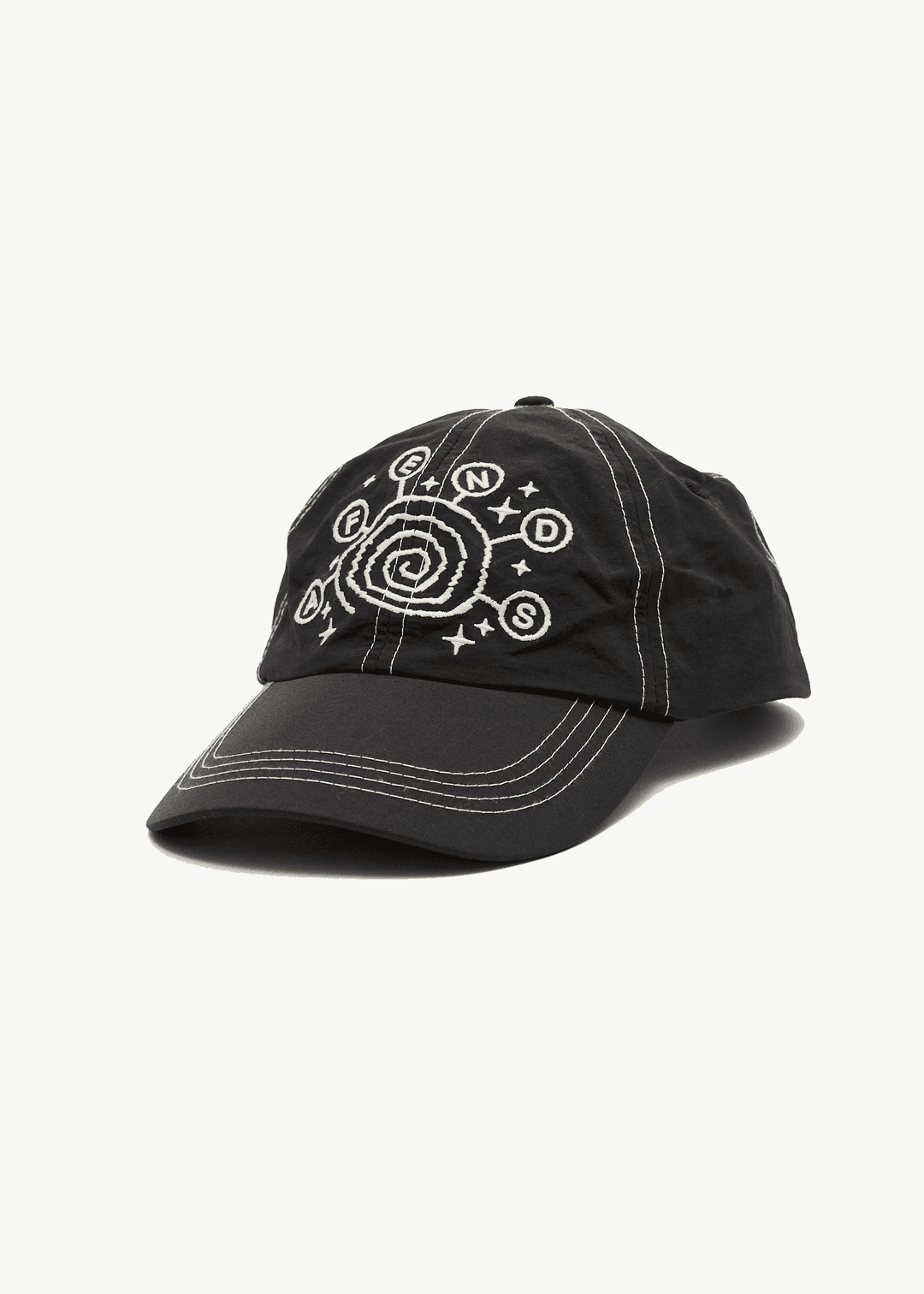 AFENDS Cosmic Con Six Panel Cap - Black