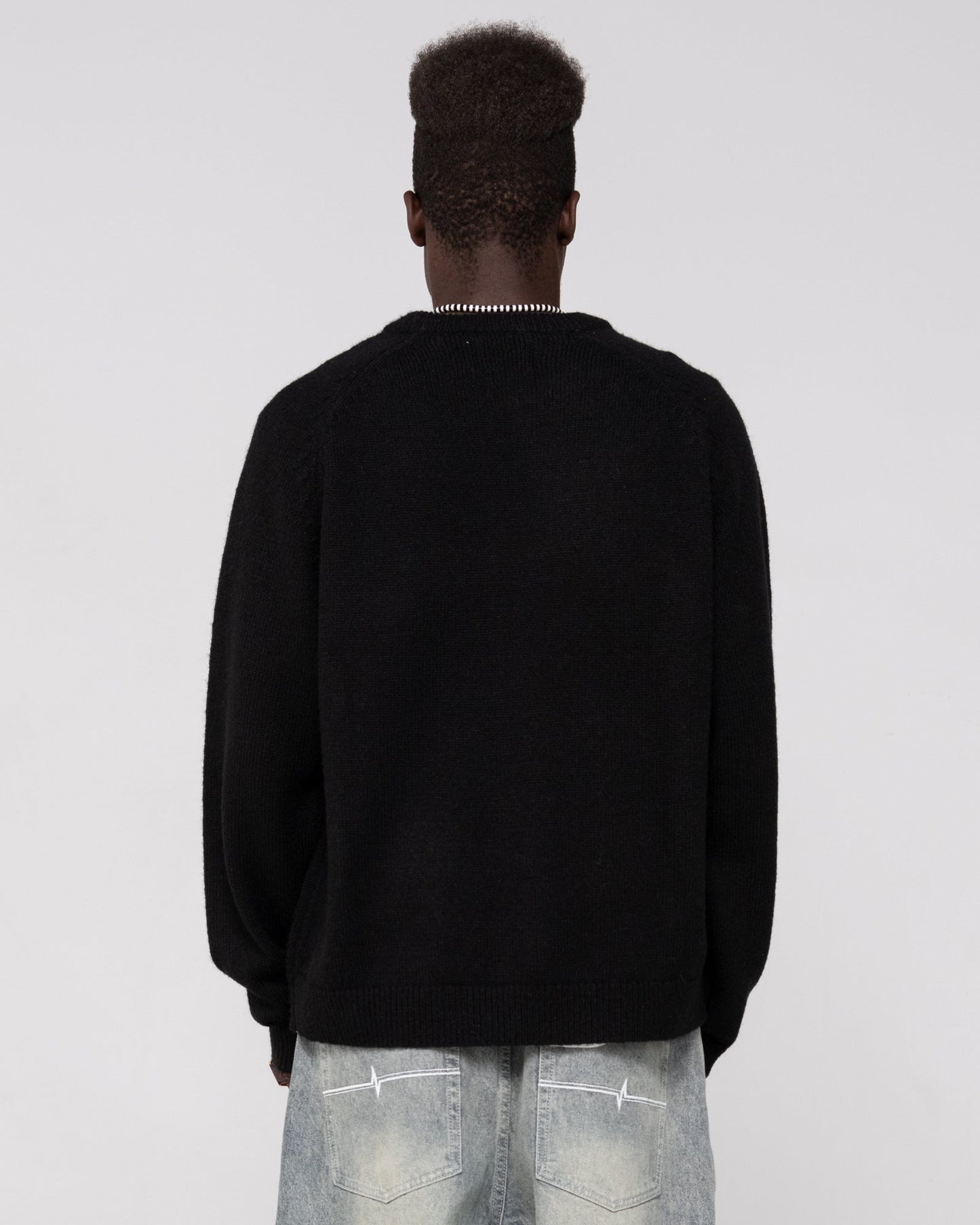 Rusty Lazy Mohair Knitted Crew