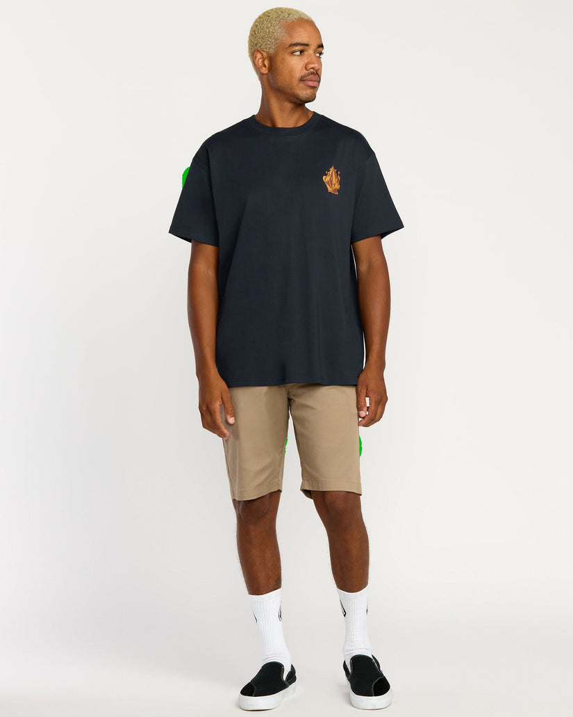 Volcom Callum Rooney Tee Shirt - Antique Black