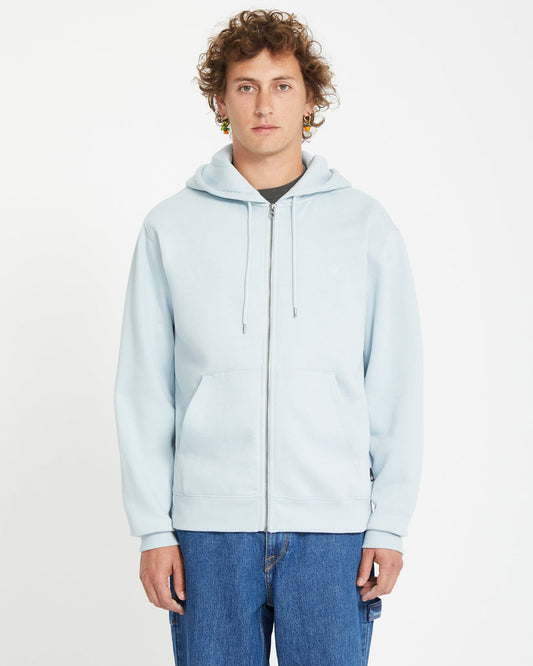 Volcom Single Stone Full Zip Hoodie - Carolina Blue