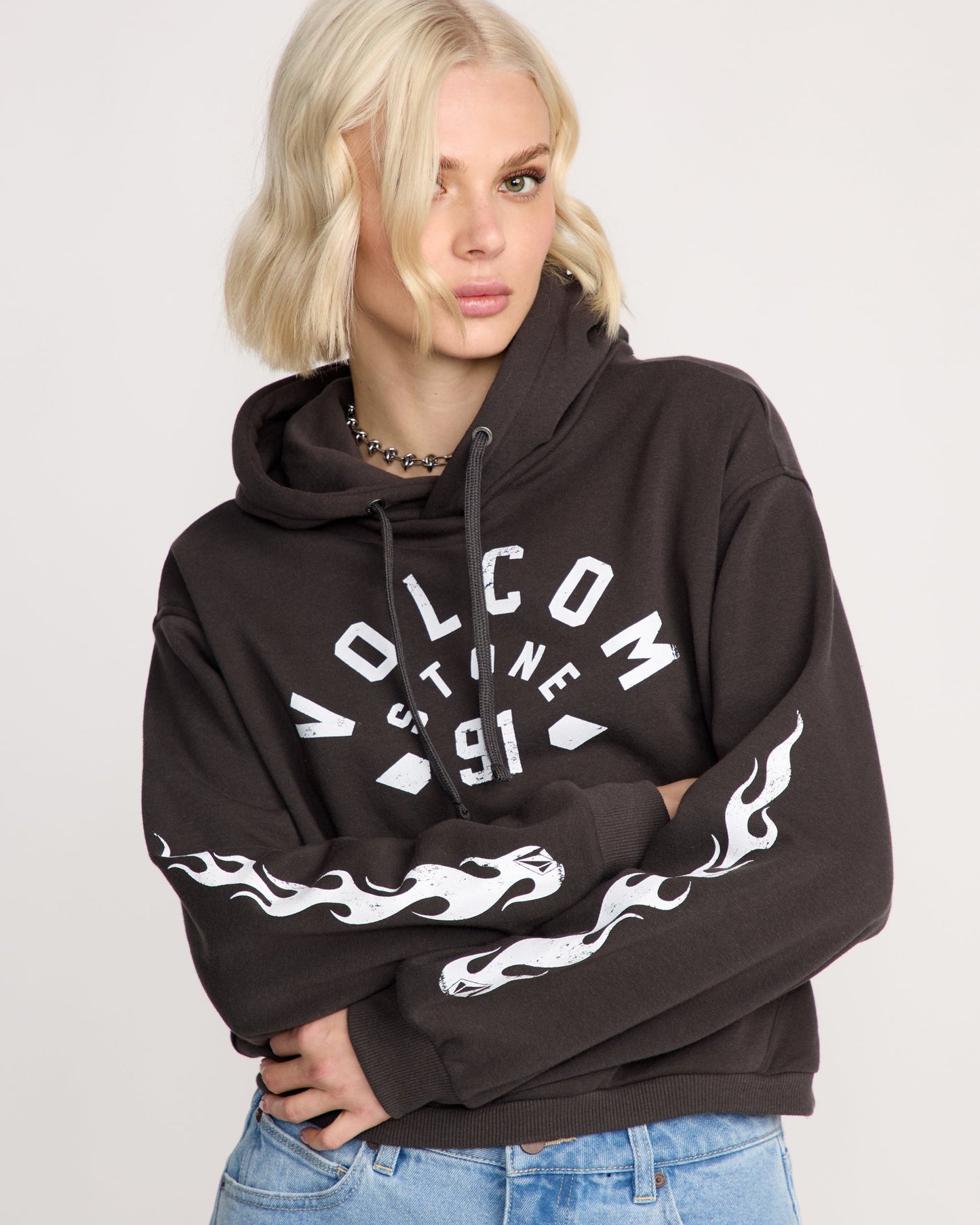 Volcom 1991 Mini Hoodie - Vintage Black