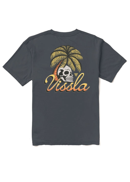 Vissla Skull Isle Boys Tee in Dark Denim