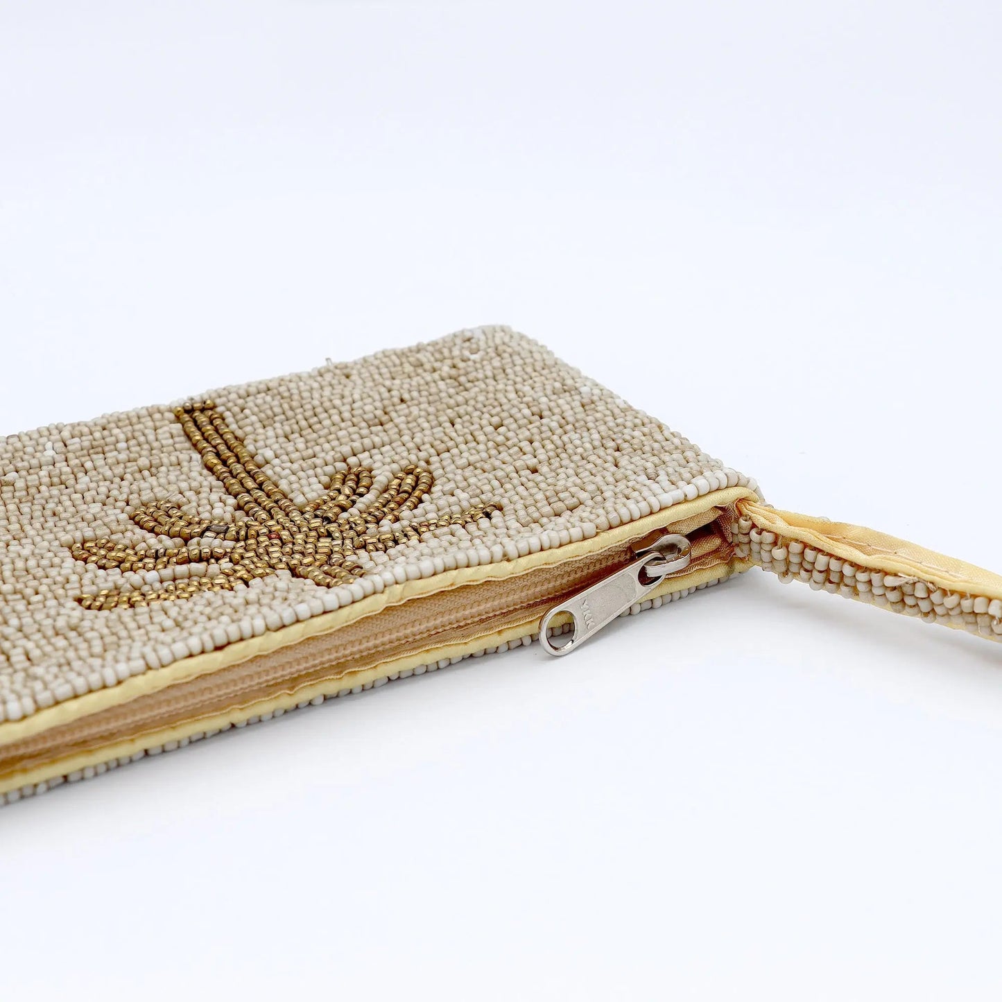 Small Palm Tree Beaded Pouch
