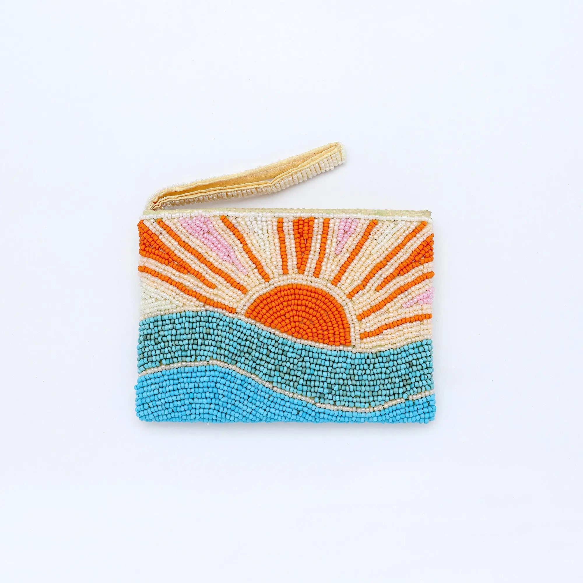 Small Sunrise Beaded Pouch