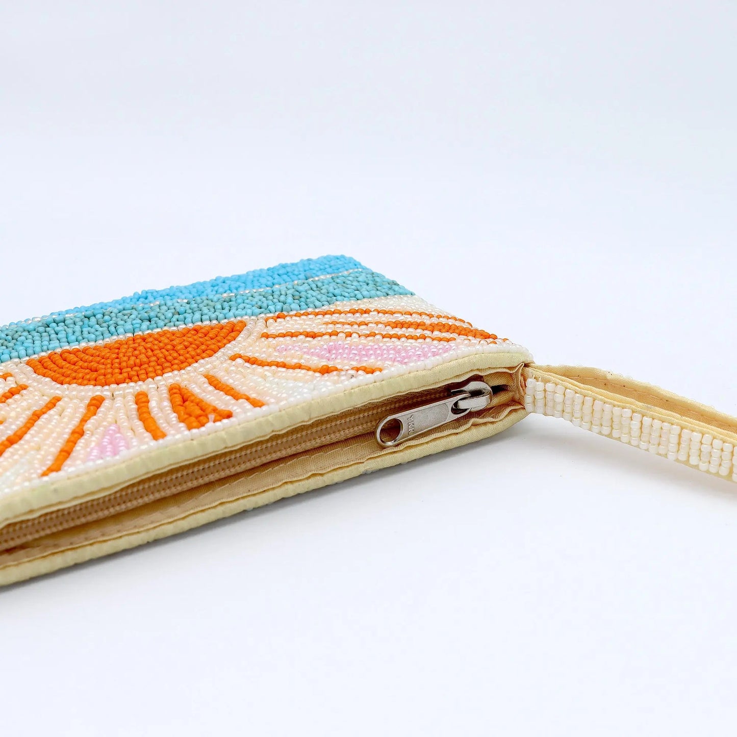 Sunrise Beaded Pouch for Accessories