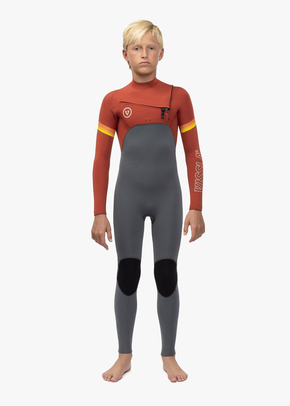 Vissla 7 Seas Boys Raditude 3-2 Full Chest Zip Wetsuit