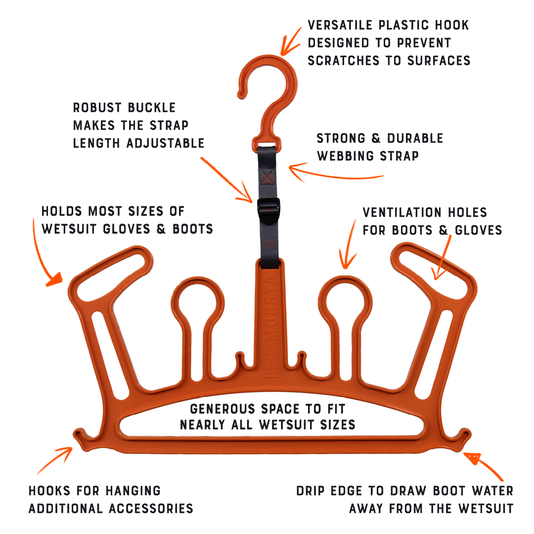 C-Monsta Wetsuit Hanger V2 - Orange (UK)