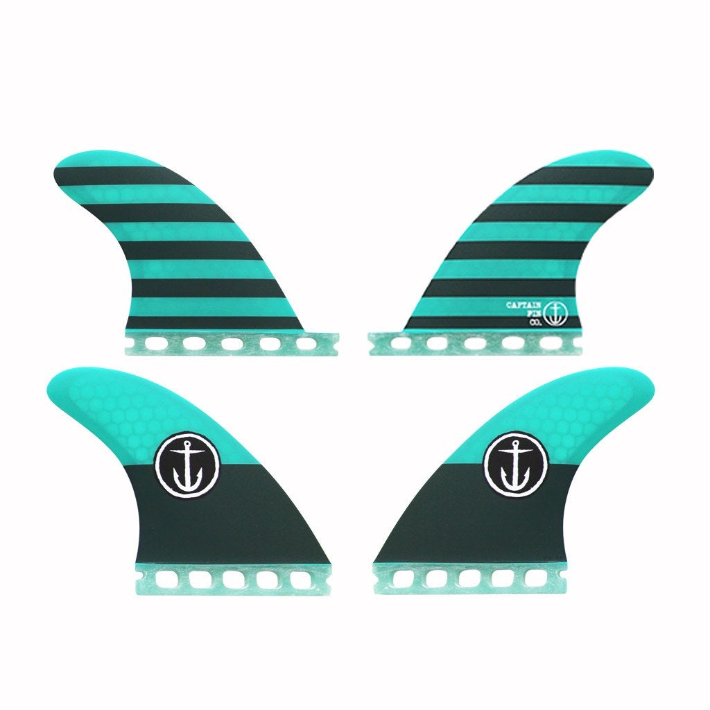 Captain Fin Co - CF Quad - Medium - Aqua (Futures)