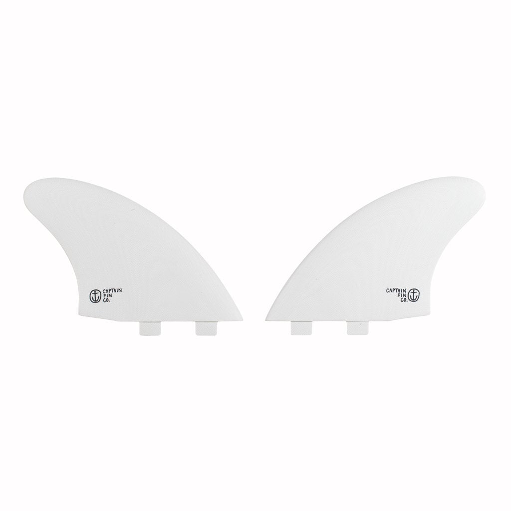 Captain Fin Co - CF Twin Keel - Large - White (FCS)