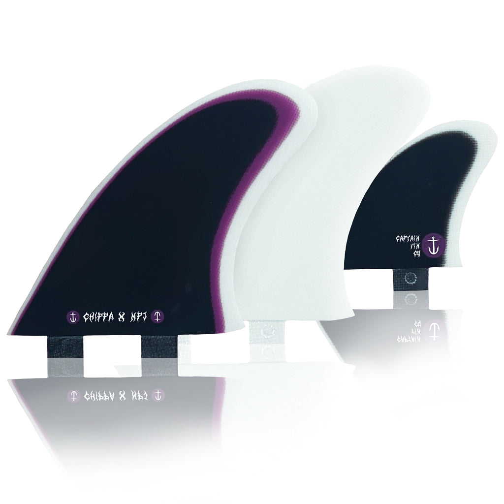 Captain Fin Co - Chippa Wilson + NPJ Twin Especial + Trailer - Large - Purple (FCS)