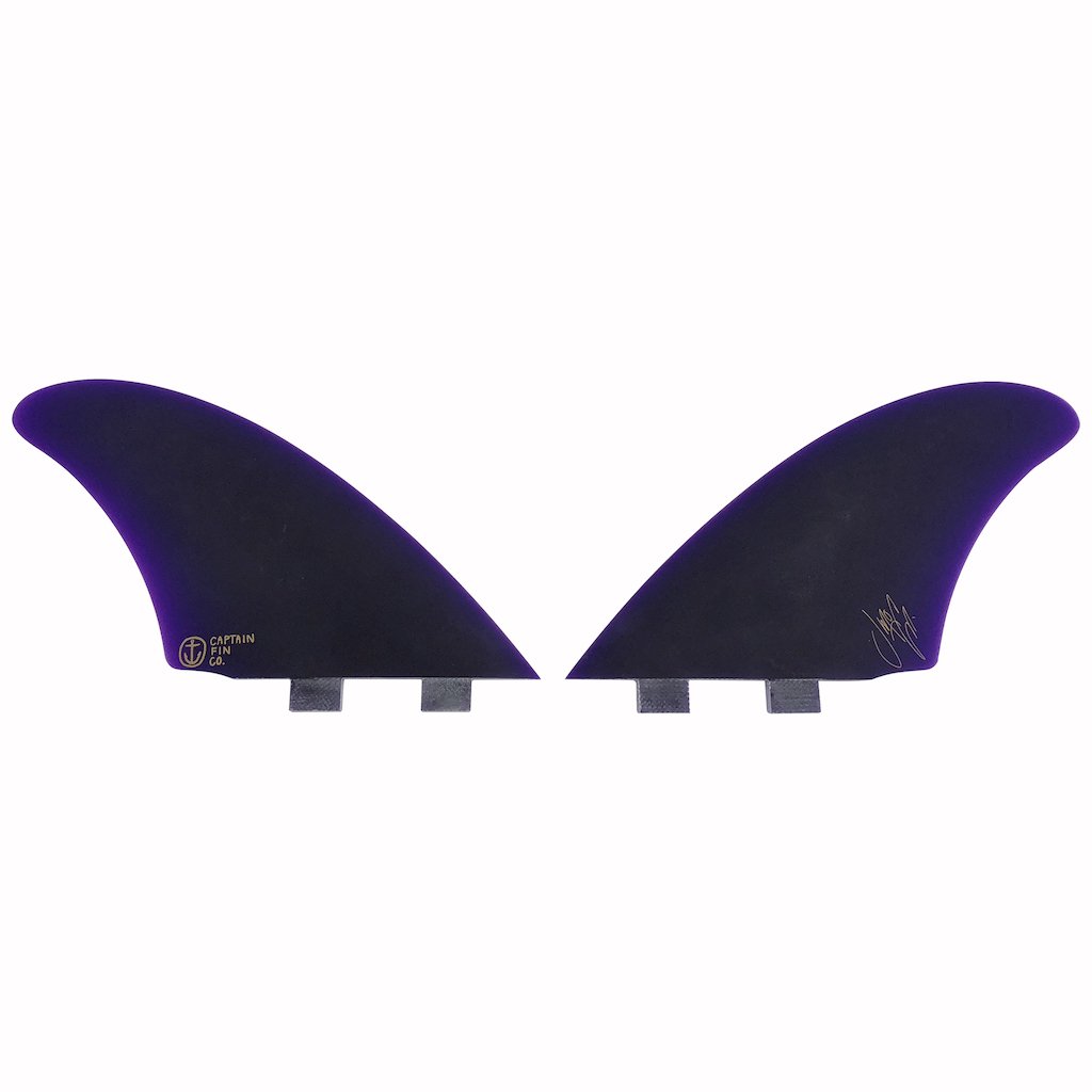 Captain Fin Co - Jeff McCallum Twin Keel - Large - Purple (FCS)